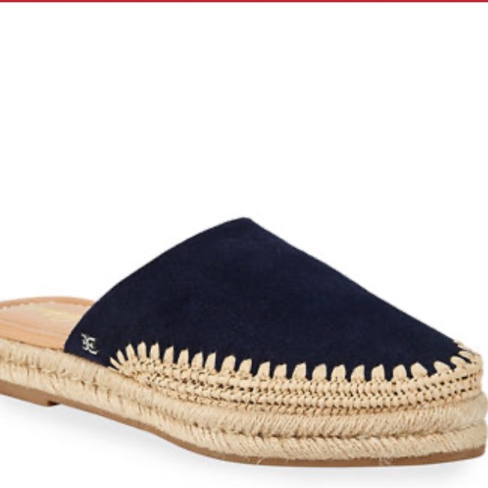 Austin Suede Espadrille Slide Sandals
